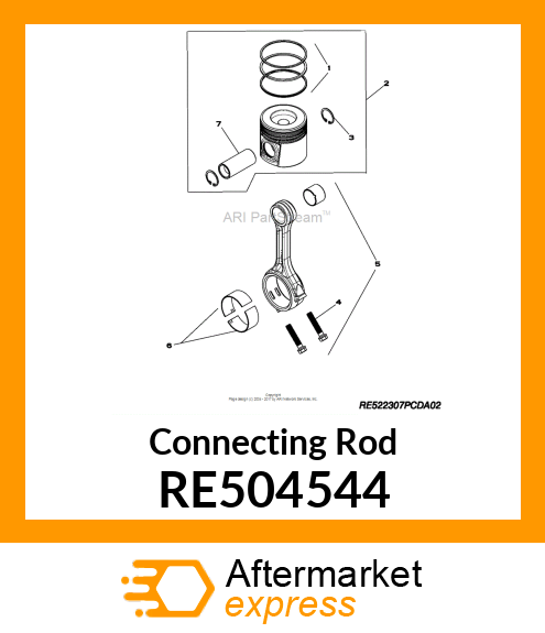 CONNECTING ROD,ASSEMBLY RE504544