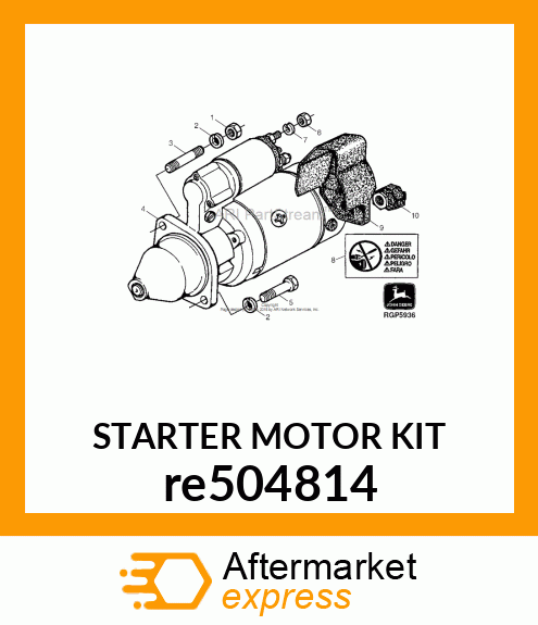 STARTER MOTOR KIT re504814