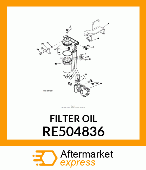 OIL FILTER RE504836