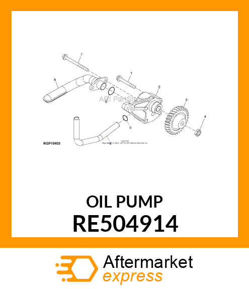 OIL PUMP RE504914