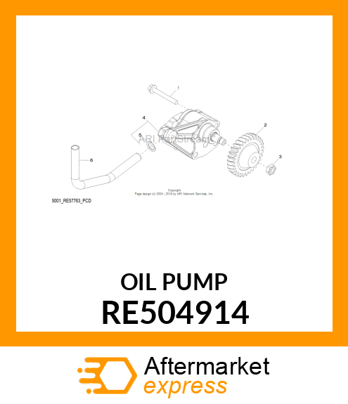 OIL PUMP RE504914