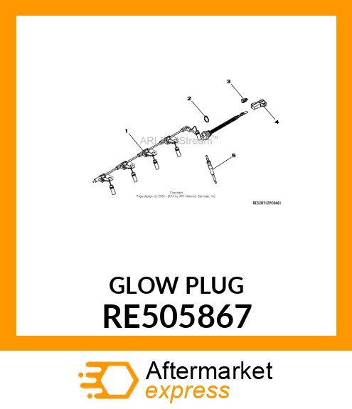 GLOW PLUG RE505867