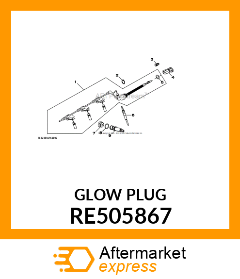 GLOW PLUG RE505867