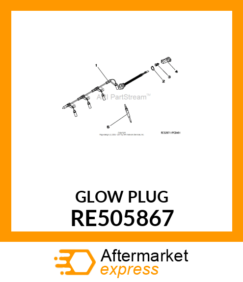 GLOW PLUG RE505867