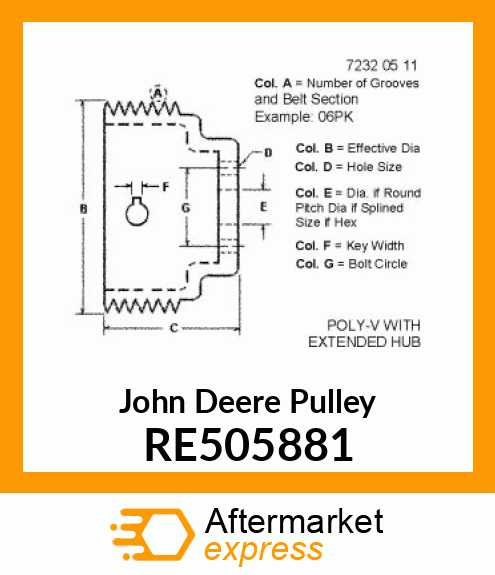 PULLEY RE505881