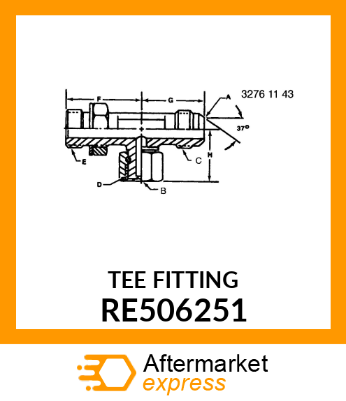 TEE FITTING RE506251