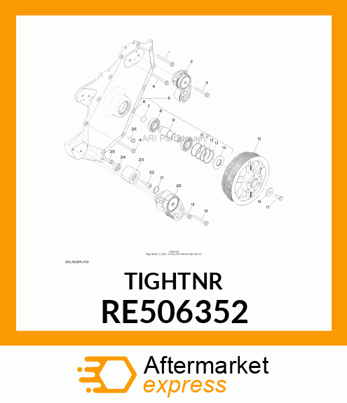 BELT TENSIONER RE506352