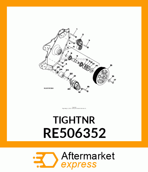 BELT TENSIONER RE506352