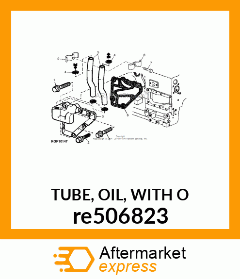 TUBE, OIL, WITH O re506823