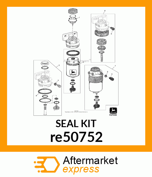 FUEL FILTER SEAL re50752