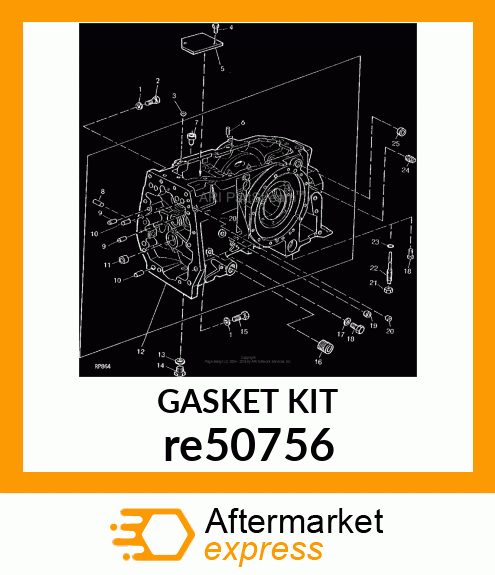 GASKET KIT, UTILITY TRACTOR CL HSG re50756