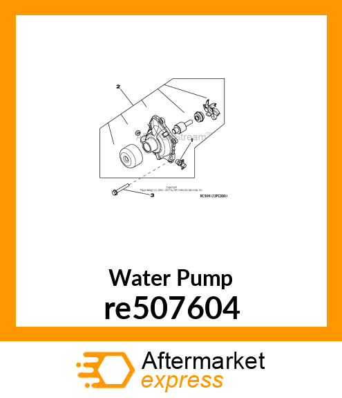 WATER PUMP, re507604