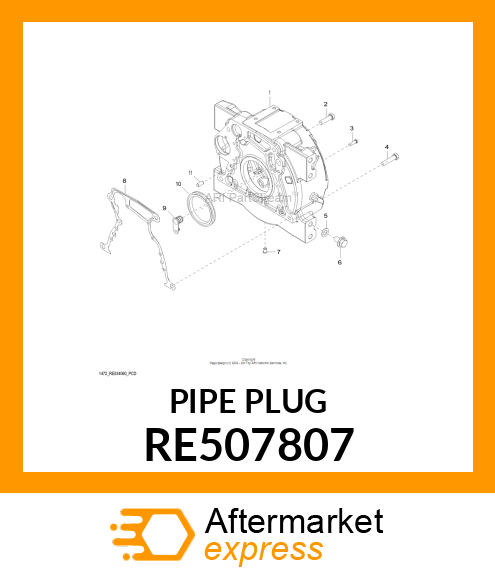 PIPE PLUG, 1/4 RE507807