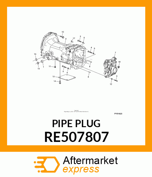 PIPE PLUG, 1/4 RE507807