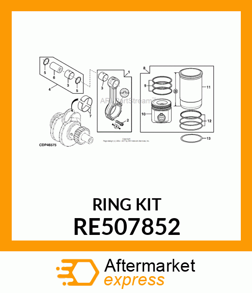 PISTON RING KIT RE507852