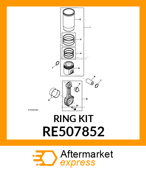 PISTON RING KIT RE507852