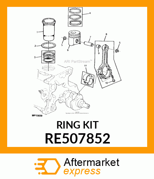 PISTON RING KIT RE507852