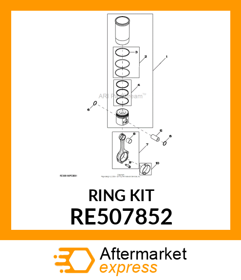 PISTON RING KIT RE507852