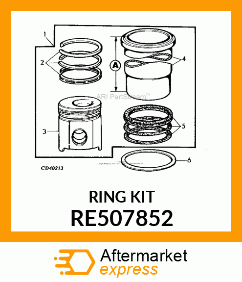 PISTON RING KIT RE507852