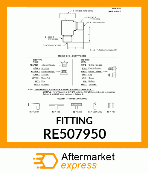 DRAIN VALVE, (M22) ADJUSTABLE RE507950