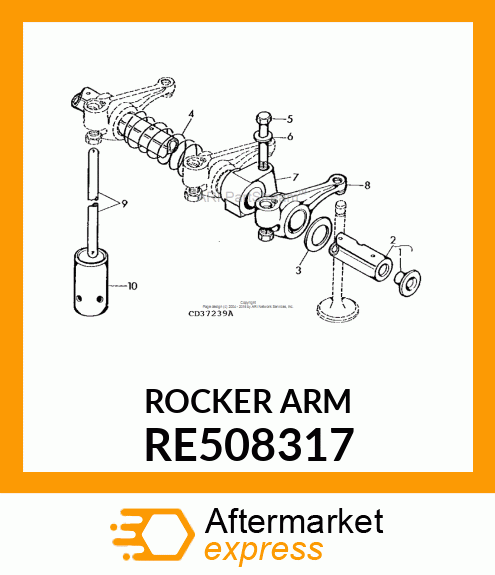 ROCKER ARM, WITH ADJUSTING SCREW RE508317