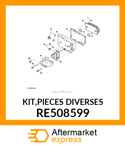 KIT,PIECES DIVERSES RE508599