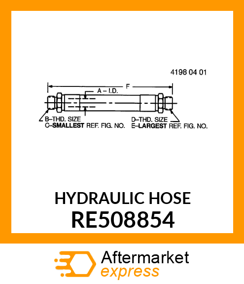 HYDRAULIC HOSE RE508854