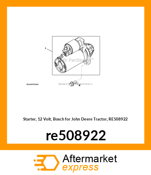 STARTER MOTOR KIT re508922