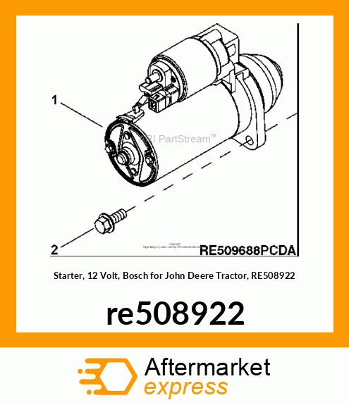 STARTER MOTOR KIT re508922