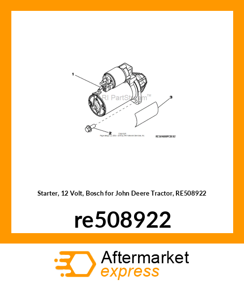 STARTER MOTOR KIT re508922