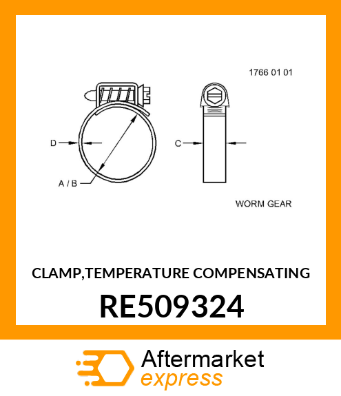 CLAMP,TEMPERATURE COMPENSATING RE509324