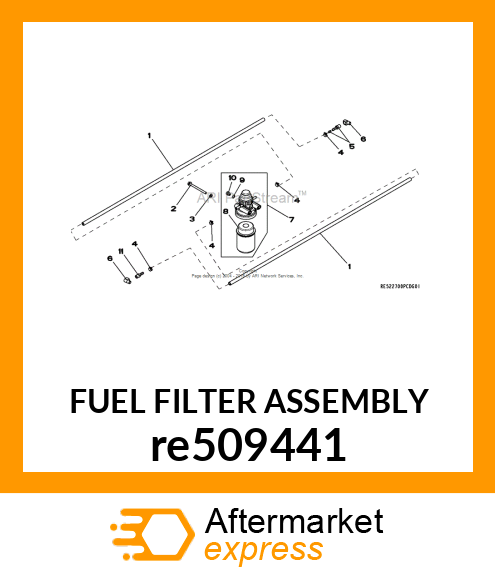 FUEL FILTER ASSEMBLY re509441