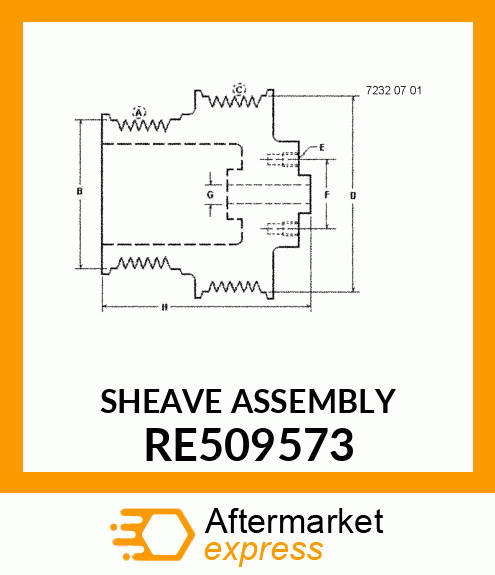 SHEAVE ASSEMBLY RE509573