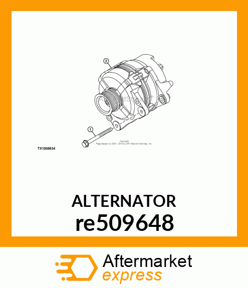 ALTERNATOR,ALTERNATOR re509648