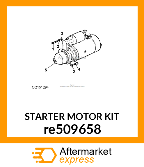 STARTER MOTOR KIT re509658