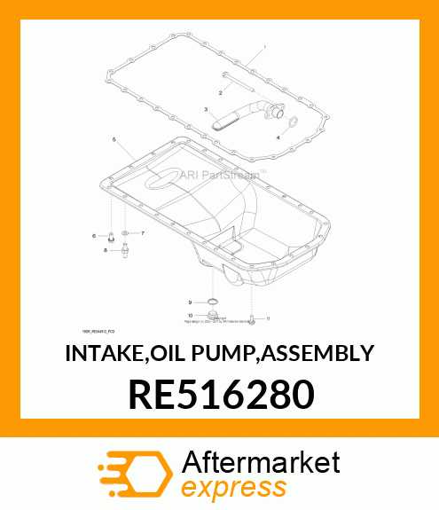 INTAKE,OIL PUMP,ASSEMBLY RE516280