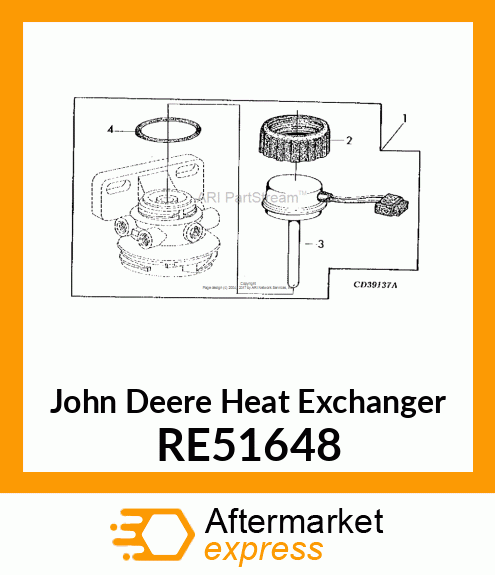 HEAT EXCHANGER RE51648