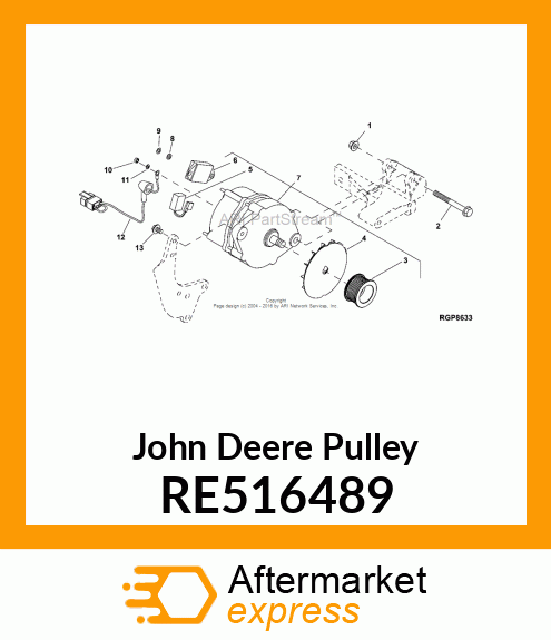 PULLEY, ASSEMBLY RE516489