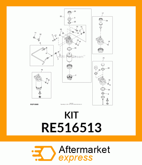 PUMP REPAIR KIT RE516513