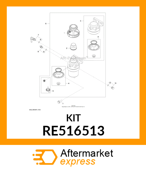 PUMP REPAIR KIT RE516513