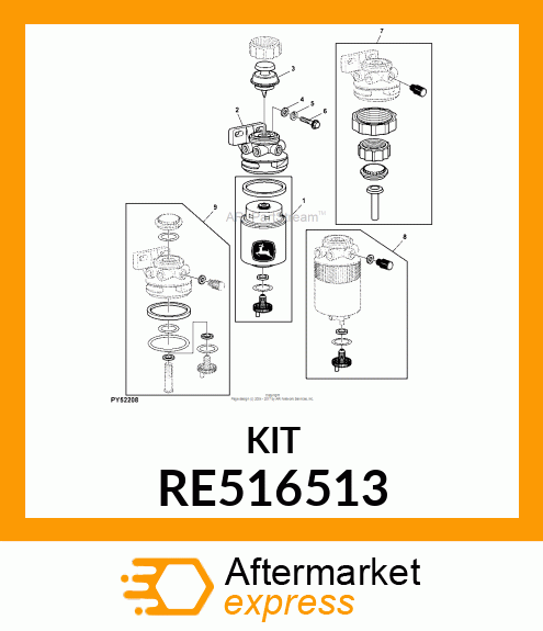 PUMP REPAIR KIT RE516513