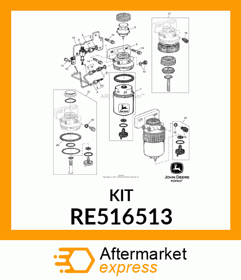 PUMP REPAIR KIT RE516513