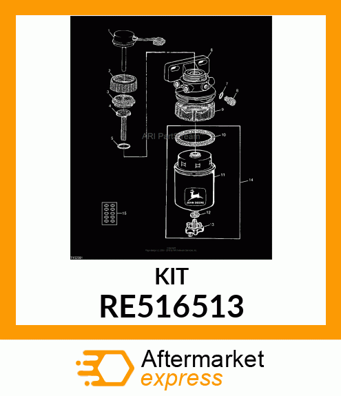 PUMP REPAIR KIT RE516513