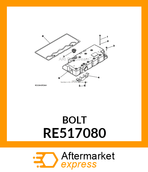 SCREW, FLANGED, M6X100 RE517080