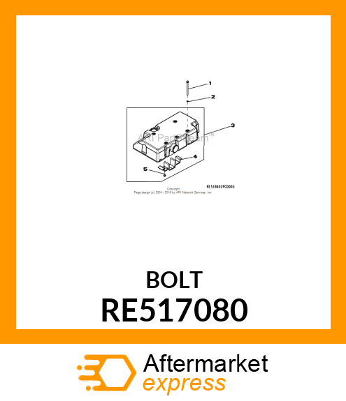 SCREW, FLANGED, M6X100 RE517080