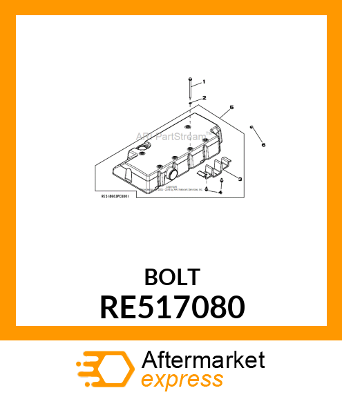 SCREW, FLANGED, M6X100 RE517080