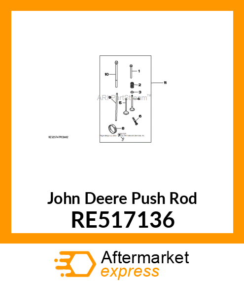 PUSH ROD RE517136