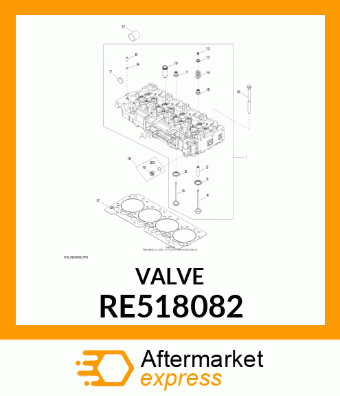 VALVE SEAT INSERT RE518082