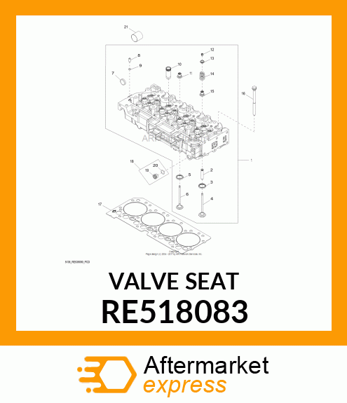 VALVE SEAT INSERT RE518083