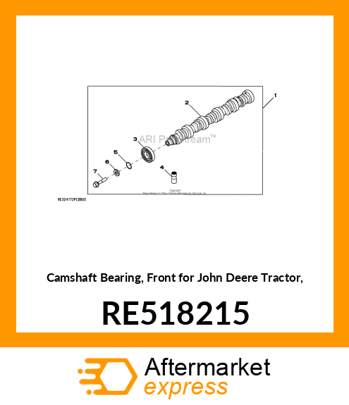 BALL BEARING, CAMSHAFT RE518215